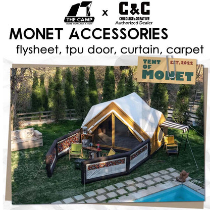 CC Monet 8.6 Inflatable Air Tent Accessories Retro Vintage Style Whimsical Outdoor Camping Pump Khemah Angin