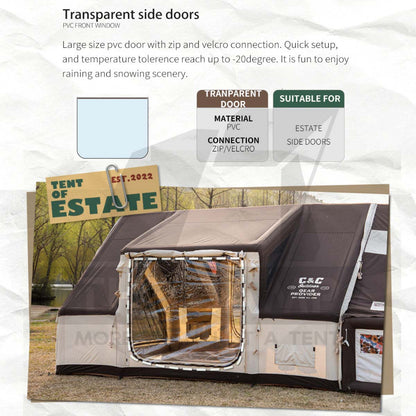 CC Estate 14.6 Inflatable Air Tent Accessories Retro Vintage Style Whimsical Outdoor Camping Pump Khemah Angin