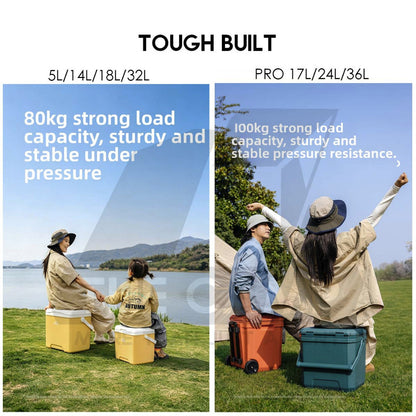 Naturehike JY PU Cooler Ice Box Pro 5L 14L18L 32L 17L 24L 36L Wheel Camping Outdoor Refrigerator Freezer CNK2450CF012