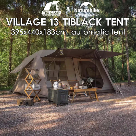 Naturehike Village 13 TiBlack Auto Tent Automatic Ultimate Flagship Ti Black TiBlack PRO Outdoor Camping CNH22ZP004