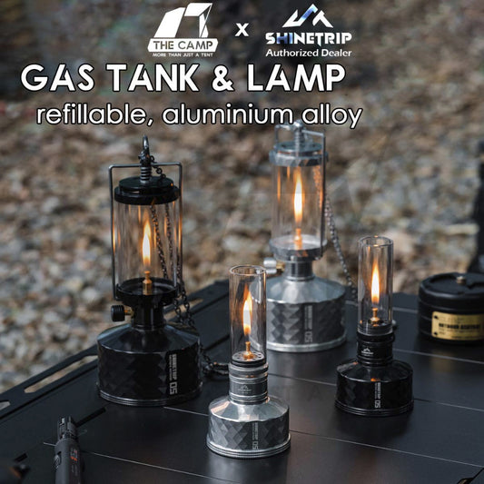 Shinetrip Gas Tank & Lamp Refillable Reusable Lamp Extension Rod Foldable Stove Aluminium Butane Gas A588 A587