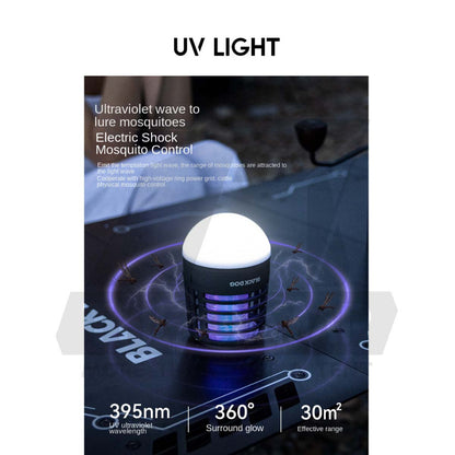Blackdog Mosquito UV Killing Lamp Camping Tent Light Lantern Portable Multifunctional Electric Shock Hiking CBD2550ZM032