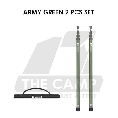 Shinetrip 2.8m Adjustable Pole Rod Quick Adjust for Flysheet Tarp Tent Camping Bag Hiking Awning Tactical Style A561