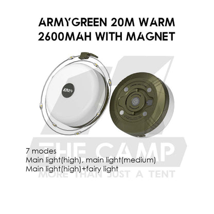 Outdoor LED Roller Fairy Light Fast Pull Bulb Ball String USB Battery 10m Camping Wedding Decoration Xmas Weatherproof