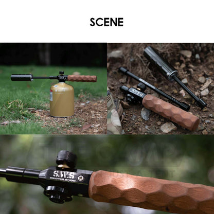 Wellhike SWS Flame Torch Gun Outdoor Camping High Power Firepit Fire Pit Burner Gas Adaptor Butane Flame Thrower