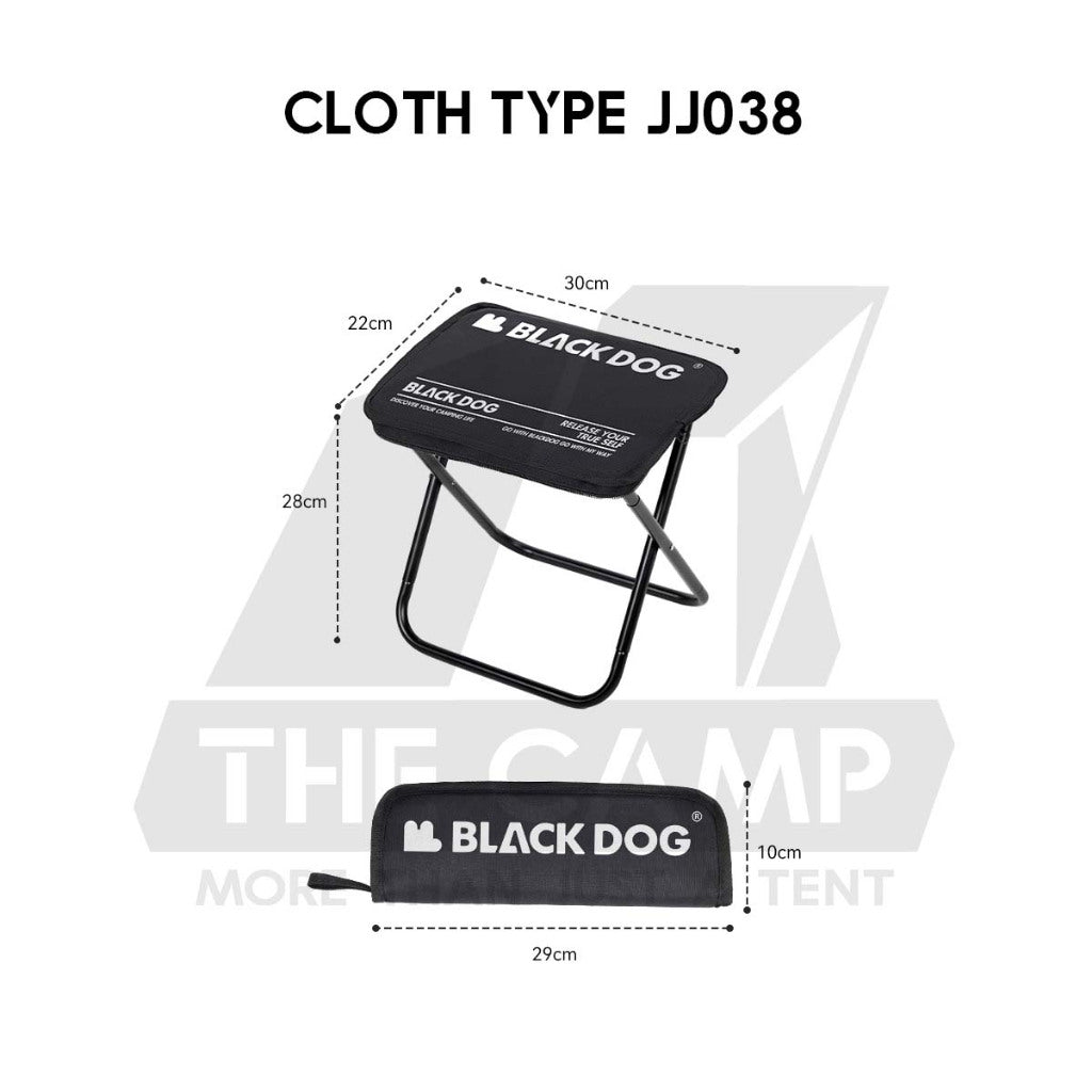 Blackdog Tactical Stool Aluminium Cloth ABS Folding Ultralight Portable Chair Outdoor Camping Bangkul Lipat CBD2650JJ011