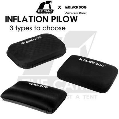 Blackdog Auto Inflation Sponge Memory Foam Pillow with Case Black for Bed Mattress Inflatable CBD2450WS045 BD-CQZ001