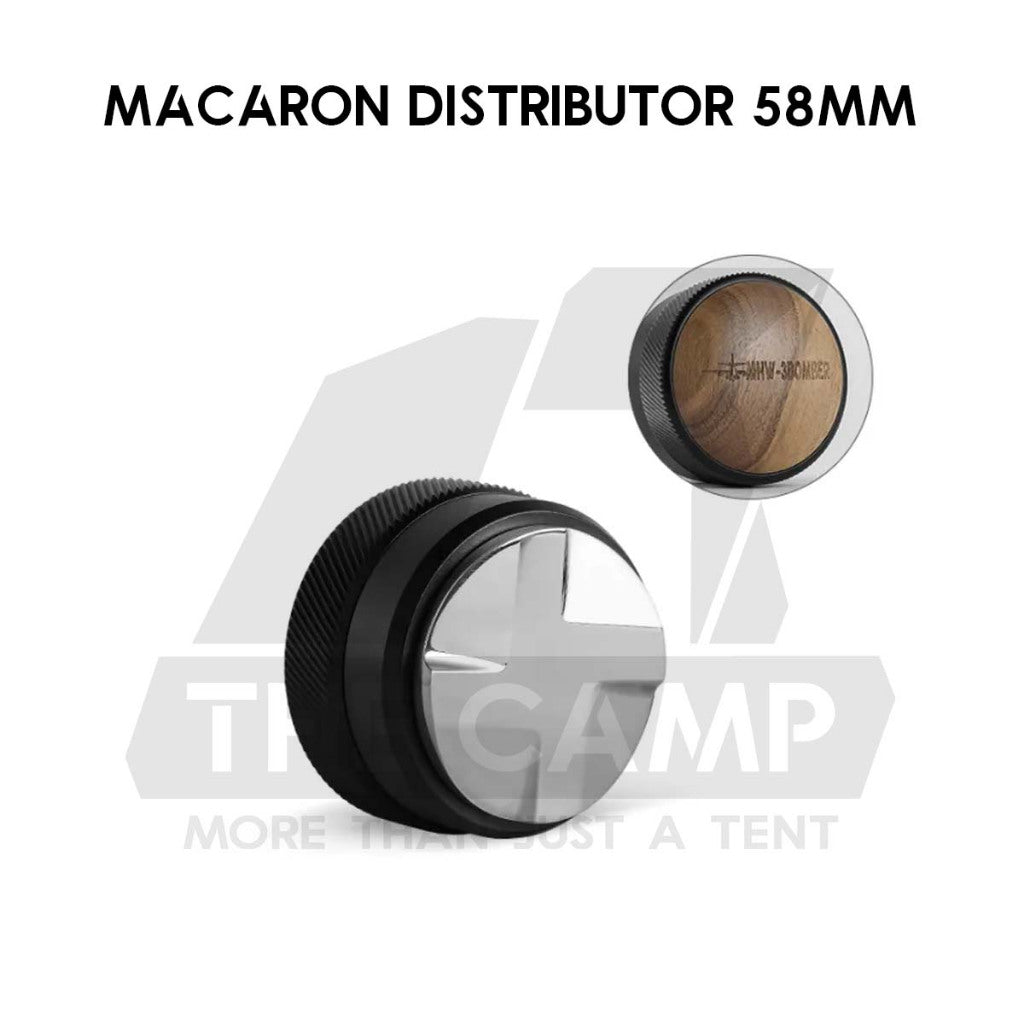 MHW-3BOMBER CD Series / Macaron Series Tamper & Distributor 58mm Black Wood Espresso Machine