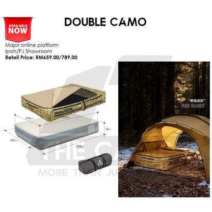 CC Drop Stitch Air Mattress with Bed Sheet Bed Cover 30cm Sponge Outdoor Camping Tilam Cadar
