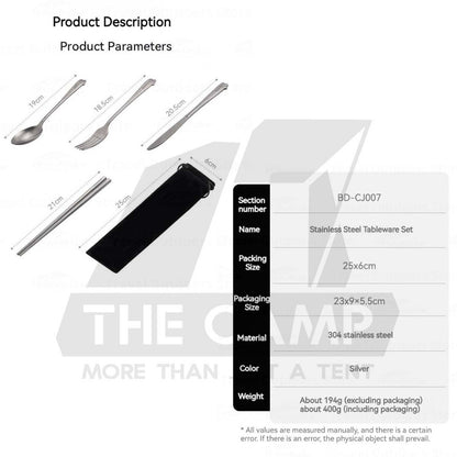 Blackdog 5 in 1 Cutlery Set Retro Vintage Style Stainless Steel 304 Outdoor Travel Camping Dining Picnic BD-CJ007