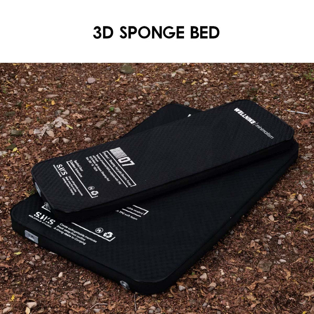 Wellhike SWS 3D Sponge Bed 10cm R Value 9.5 Outdoor Camping 10cm Sponge 3D Mattress Bed Katil Tilam