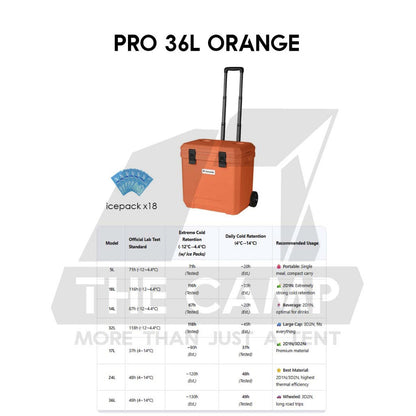 Naturehike JY PRO PU Cooler Ice Box 17L 24L 36L Wheel Camping Outdoor Refrigerator Freezer CNK2650CF012