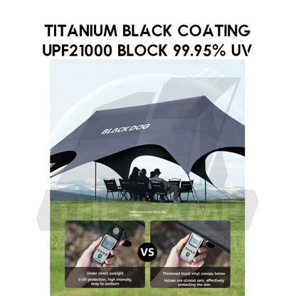 Blackdog YunMan Ultra Large Flysheet Tarp Sunshade Outdoor Camping Commercial Awning Dome Shelter CBD2550WS027