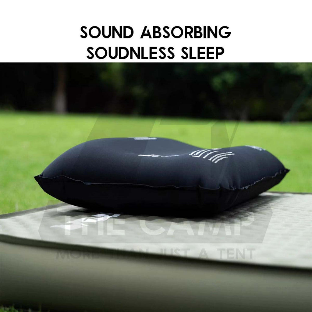 Wellhike SWS Memory Foam Inflatable Sponge Pillow 3D Outdoor Camping Soundless Auto Inflate Travel Air Bed