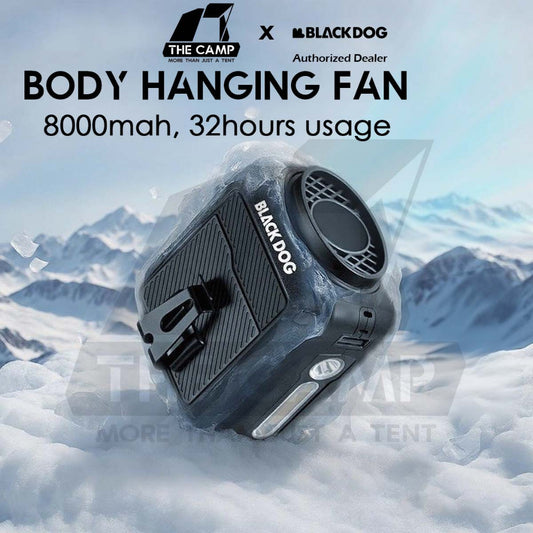 Blackdog Body Hanging Fan Portable Outdoor Camping Handheld Kipas with LED Light Hanging Waist CBD2550ZM037
