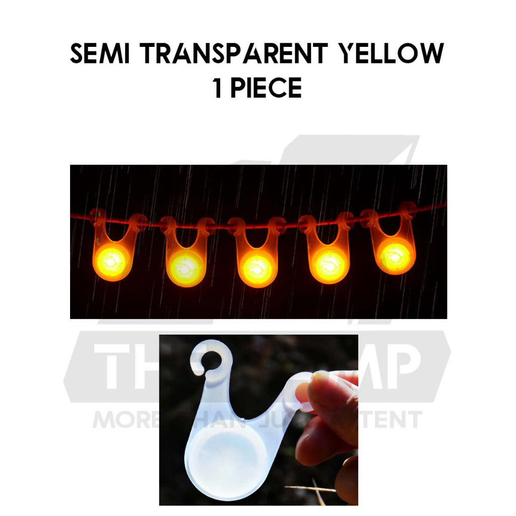 LED String Guard Light Mini Outdoor Camping Rope Hanging Warning Lamp Flashlight Safety Silicone Lampu Tali Battery