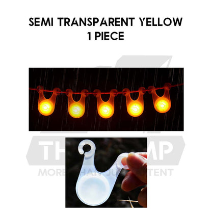 LED String Guard Light Mini Outdoor Camping Rope Hanging Warning Lamp Flashlight Safety Silicone Lampu Tali Battery