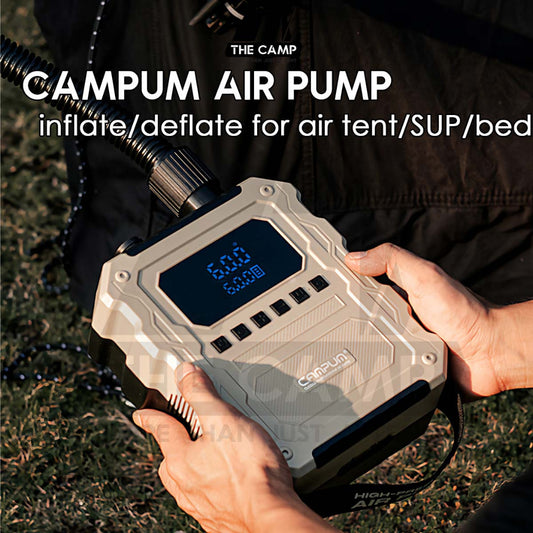 Campum STT01 Air Pump for Air Tent Inflate Deflate SUP Board Air Bed 60PSI 15600mah Portable Electric Car Plug