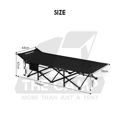 Blackdog Folding Cot Bed Quick Fold 70cm Width Foldable Sleeping Mat Outdoor Camping Mattress Katil Tilam CBD2550WS059