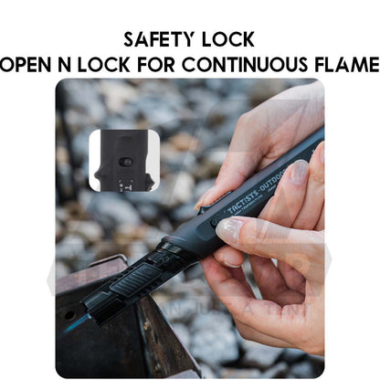 Shinetrip Torch Lighter Rotatating Head Blue Jet Flame Gun Outdoor Camping Butane Gas Burner Portable Pemetik Api A566