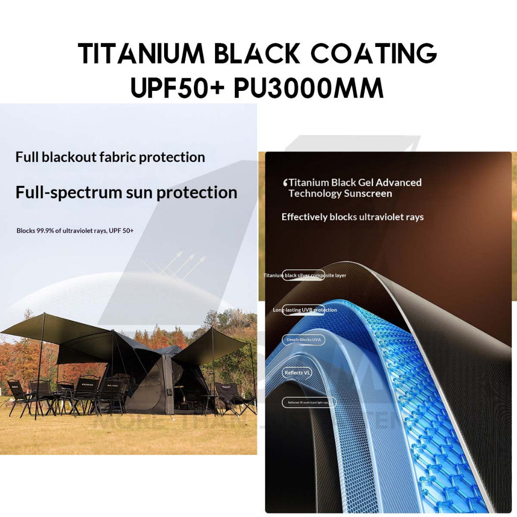 Blackdog Mountain Haven Air Pro Air Tent PU3000mm Inflatable Outdoor Camping Khemah Angin CBD2550WS066