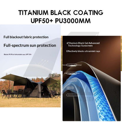 Blackdog Mountain Haven Air Pro Air Tent PU3000mm Inflatable Outdoor Camping Khemah Angin CBD2550WS066