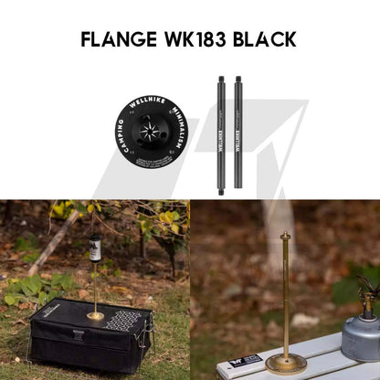 Wellhike SWS Light Stand Tripod Lamp Pole Outdoor Camping Lampu Lantern Hanger Rod Flange