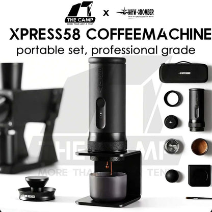 MHW-3BOMBER X-press58 Portable Coffee Machine 58mm Professional Outdoor Camping Espresso Machine CM6954