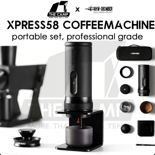 MHW-3BOMBER X-press58 Portable Coffee Machine 58mm Professional Outdoor Camping Espresso Machine CM6954