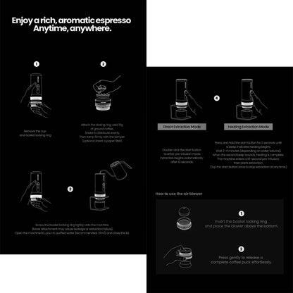 MHW-3BOMBER X-press58 Portable Coffee Machine 58mm Professional Outdoor Camping Espresso Machine CM6954