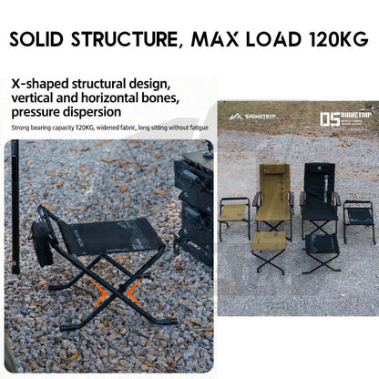 Shinetrip Dual Height / Color Adjustable Stool with Handle Leg Rest High Low Large Portable Chair Kerusi Lipat A558