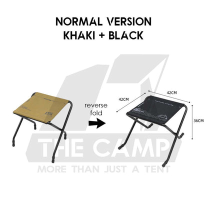 Shinetrip Dual Height / Color Adjustable Stool with Handle Leg Rest High Low Large Portable Chair Kerusi Lipat A558