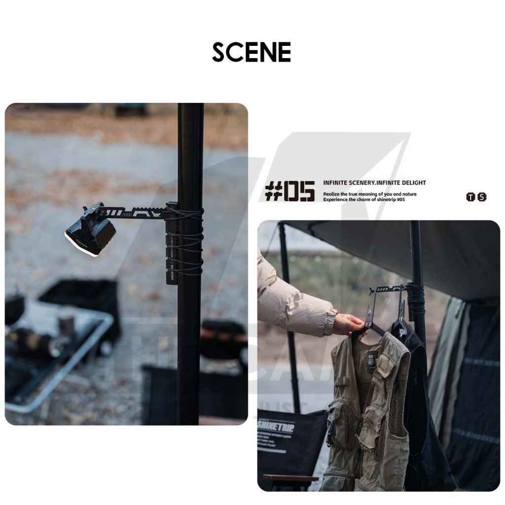 Shinetrip Rope Hanger Lamp Lantern Hanger Tripod Cloth Light Stand Outdoor Camping A567