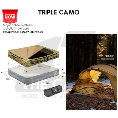 CC Drop Stitch Air Mattress with Bed Sheet Bed Cover 30cm Sponge Outdoor Camping Tilam Cadar