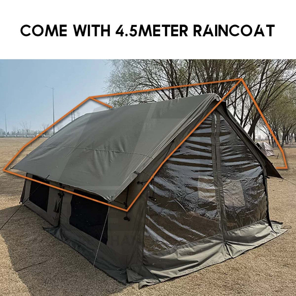 Spark AIR07 Air Tent 7+7m2 Large Space AIR 07 Black Army Green Gray Brown