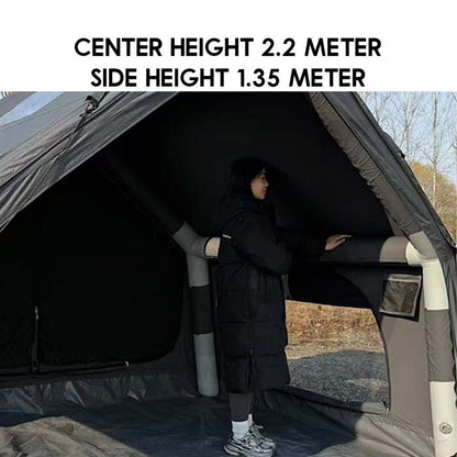 Spark AIR07 Air Tent 7+7m2 Large Space AIR 07 Black Army Green Gray Brown