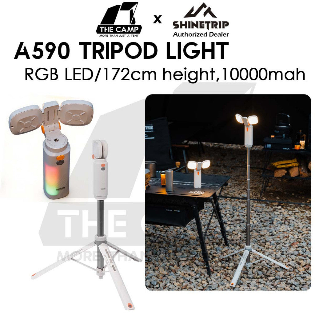 Shinetrip A590 Tripod Light 1.72m Tactical Telescopic Aluminium LED Work Stand Magnet Adjustable Lamp Outdoor Camping