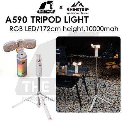 Shinetrip A590 Tripod Light 1.72m Tactical Telescopic Aluminium LED Work Stand Magnet Adjustable Lamp Outdoor Camping