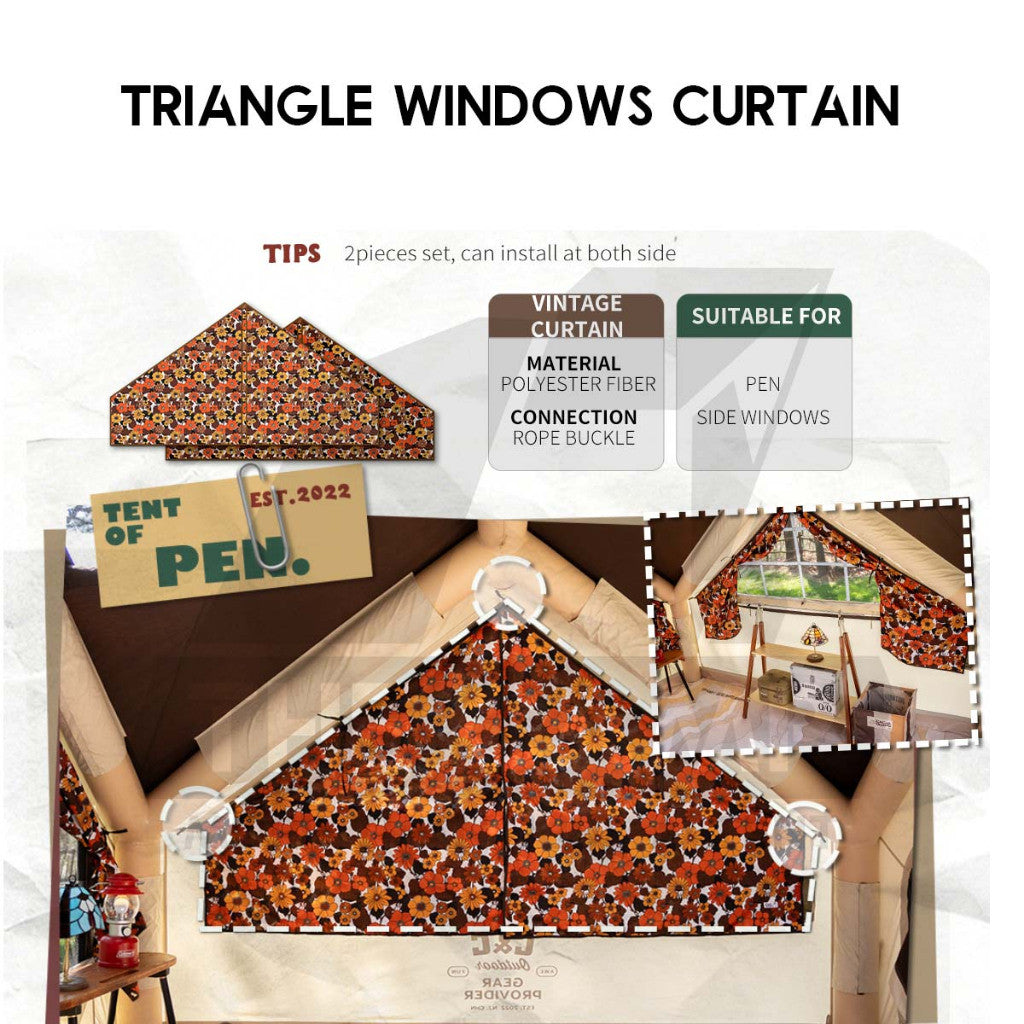 CC Pen 10 Inflatable Air Tent Accessories Retro Vintage Style Whimsical Outdoor Camping Pump Khemah Angin