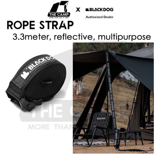Blackdog Rope Strap for Flysheet Tent Hanging Lanyard Pulley Quick Release Buckle Camping Guyline Tarp
