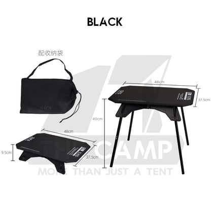 Wellhike SWS Foldable ABS Table Outdoor Camping Folding Foldable Compact Lightweight 2 Height Cup Bowl Plate Coffee