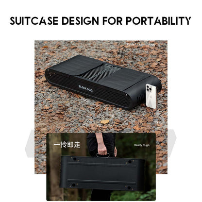 Blackdog Portable Camping BBQ Grill Rack Stand Outdoor Folding Charcoal Stove Firepower Adjustable Height CBD2550CF017