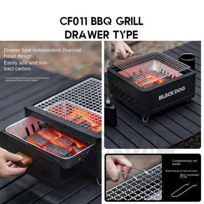 Blackdog Charcoal BBQ Grill Fire Pit Stove Outdoor Camping Folding Foldable Barbecue Firepit CBD2450CF010 CBD2300CF011