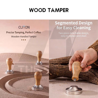 Cliton Coffee Accessories Dosing Ring Tamper Constant Pressure Tamper Coffee Stand