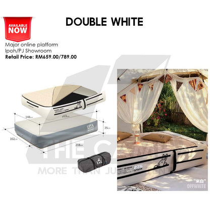 CC Drop Stitch Air Mattress with Bed Sheet Bed Cover 30cm Sponge Outdoor Camping Tilam Cadar