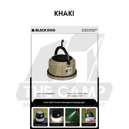 Blackdog Camping Light with Solar Charging Spot Light Flash Lamp Outdoor Camping Lantern Lampu CBD2550ZM031