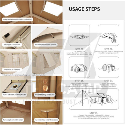 Naturehike Extend Air 13.2 Gen 2 Inflatable Air Tent with Detachable Flysheet Outdoor Camping NH22ZP014