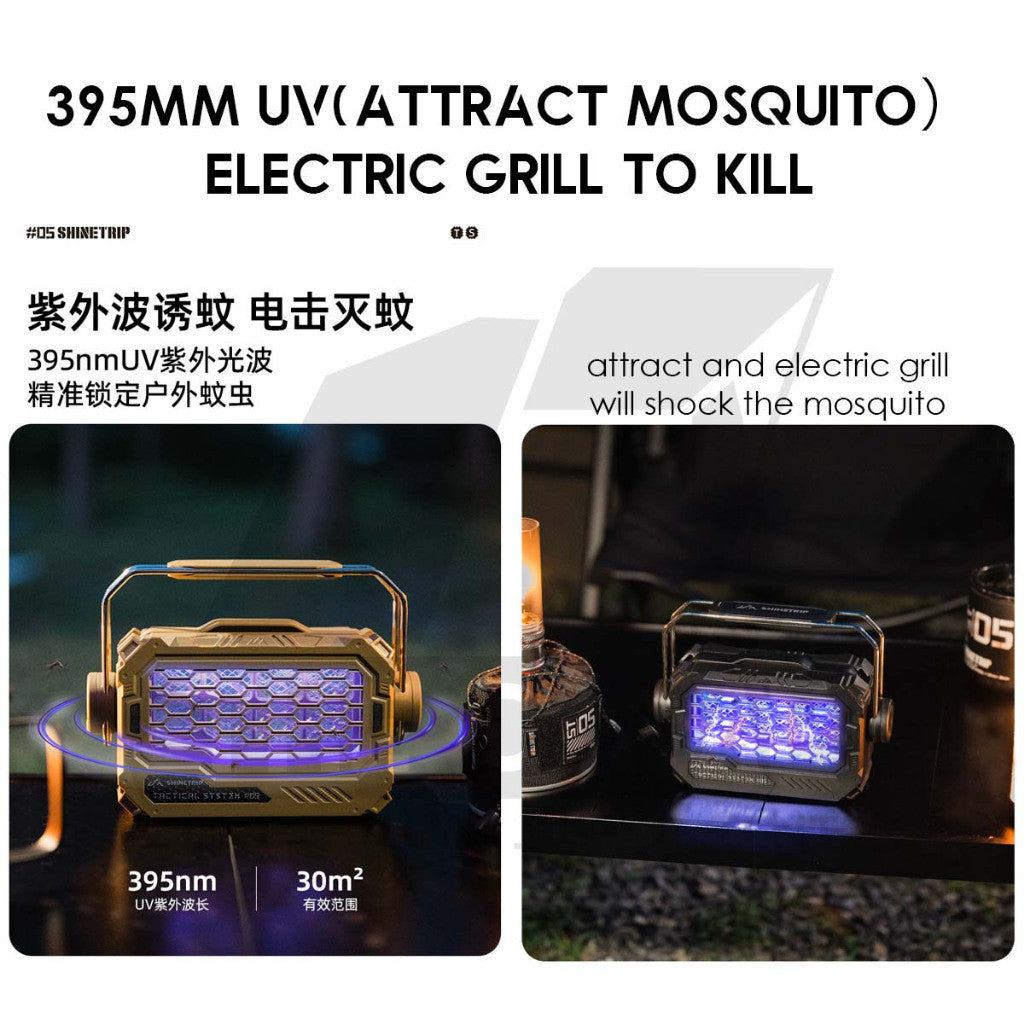 Shinetrip Mosquito Killing Lamp UV 4000mah 2 in 1 Outdoor Camping Tent Light Lantern Portable Electric Shock A585