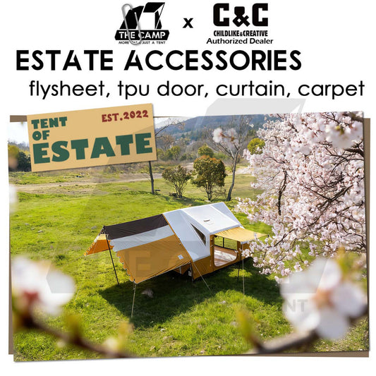 CC Estate 14.6 Inflatable Air Tent Accessories Retro Vintage Style Whimsical Outdoor Camping Pump Khemah Angin