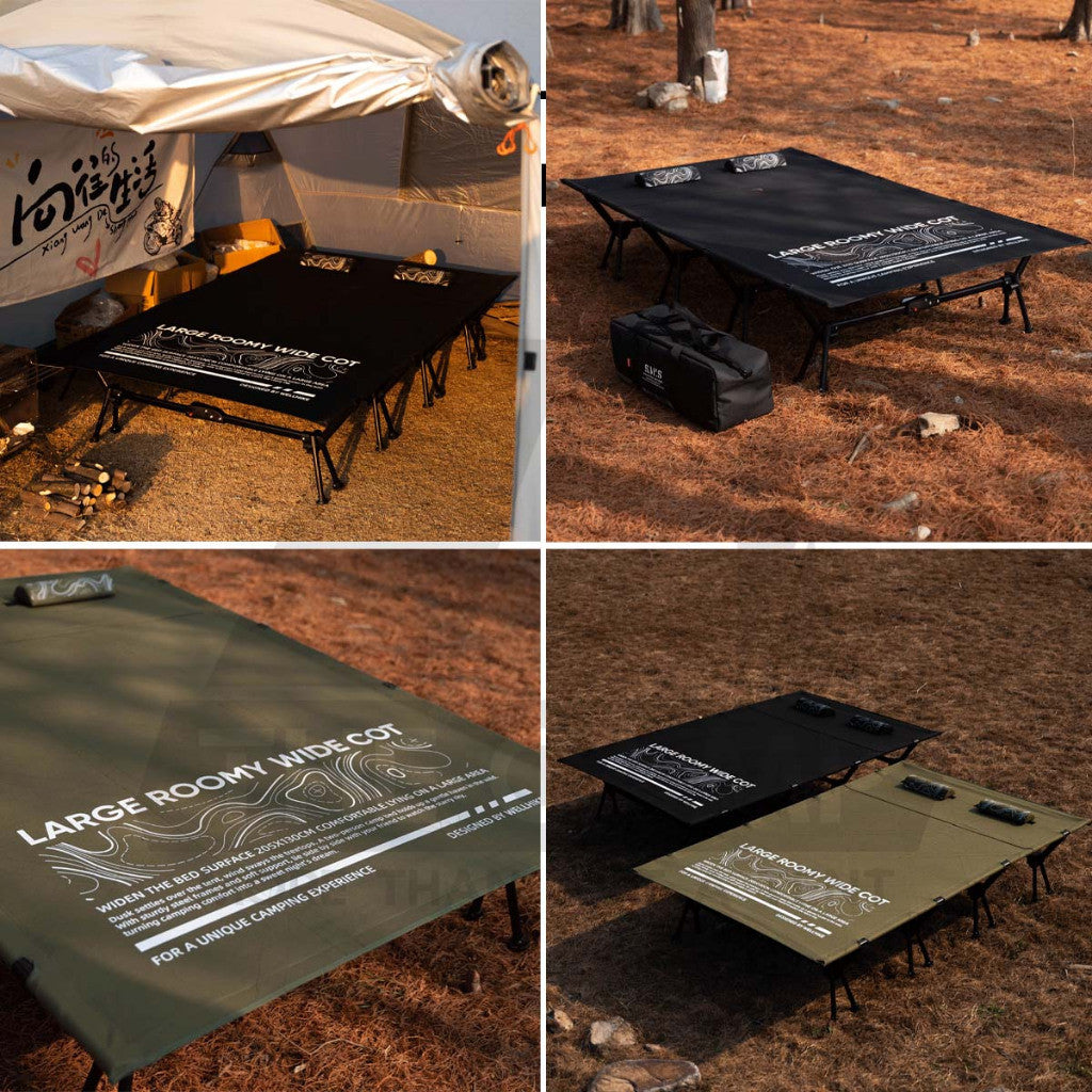 Wellhike SWS Double Cot Bed Extra Thick Outdoor Camping 10cm Sponge 3D Mattress Bed Katil Tilam